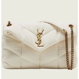 SAINT LAURENT Women’s Loulou Puffer Chain Shoulder Bag